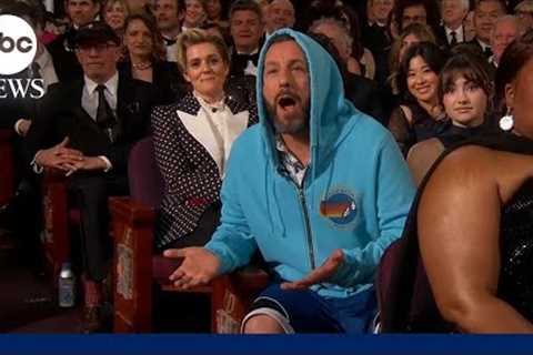 Oscars 2025: Host Conan O'Brien gives Adam Sandler a hard time over his choice of outfit
