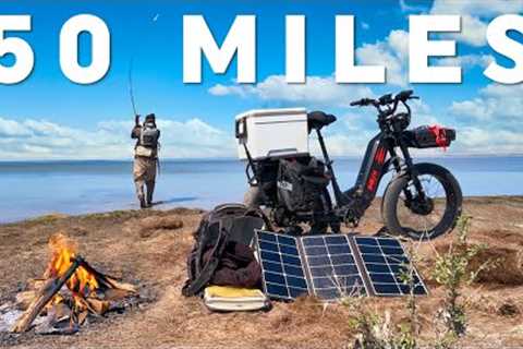 50 miles on the beach to secret spot - fishing camping cooking
