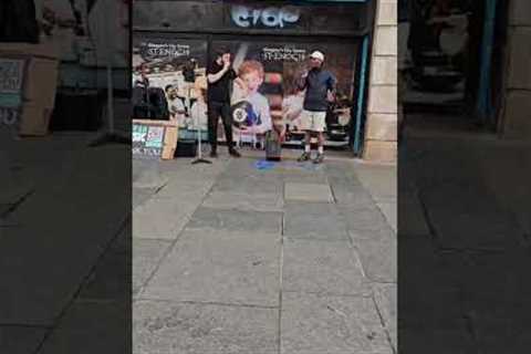 Street musician with mind-blowing street performance #streetperformance #streetmusic