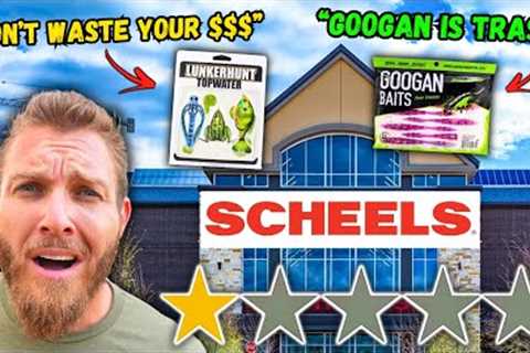 Fishing w/ the WORST-RATED Lures from SCHEELS All-Sports!!