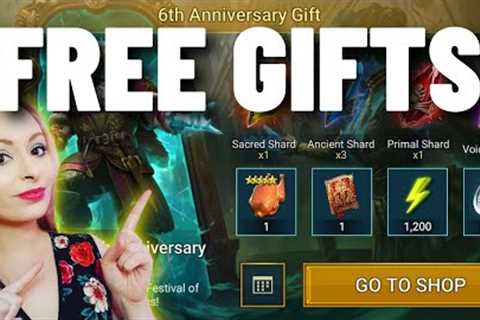 ✨ FREE GIFTS! 6th Anniversary ✨ RAID Shadow Legends