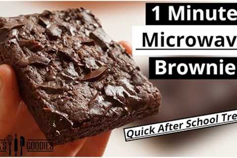 1 Minute Microwave BROWNIE ! The EASIEST Chocolate Brownie Recipe