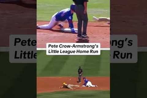 Pete Crow-Armstrong can fly 😮‍💨 #petecrowarmstrong #mlb #baseball #homerun
