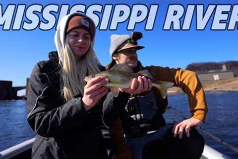 HOT Spring Walleye Fishing on the Mississippi River!
