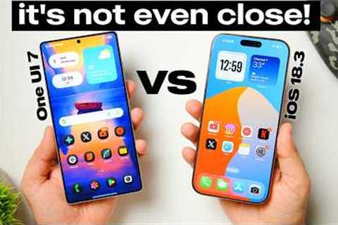 One UI 7 vs iOS 18.3 Comparison - Here's Why Samsung is Way Ahead!