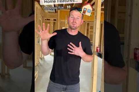 5 New Construction home features… To look for…👀