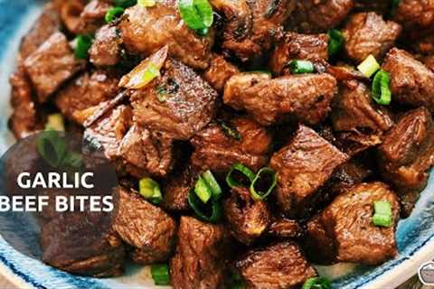 If you love garlic and you love steak, these Garlic Steak Bites will blow your mind!