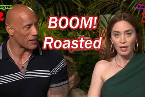 Emily Blunt VS Dwayne Johnson | Roast Battle!