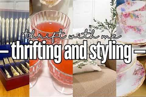 Thrifting and Styling Home Decor || Trash To Treasure || Goodwill || Thrift Shopping
