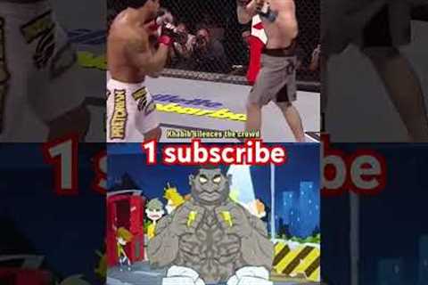Khabib silence the crowd💀😱#khabib #khabylame #ufc #mma #boxing #fight #trending #shorts..