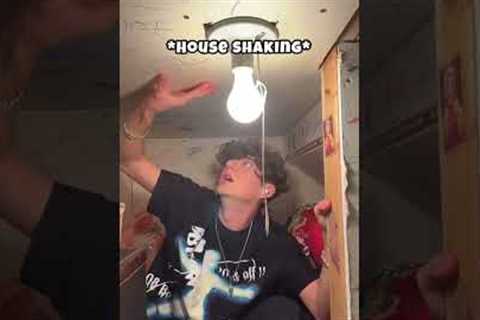 Hiding in bunker from TORNADO: