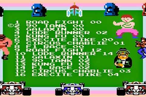 Nes 68 in 1 Gameplay : GameStar Nintendo Cartridge