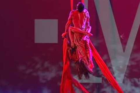 Cirque performers Duo Aerial Silk for Special Events Las Vegas