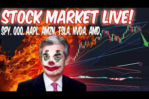 STOCK MARKET LIVE! SPY QQQ. BOUNCE? CRASH?