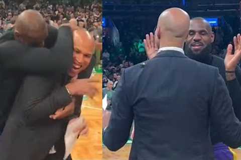 LeBron James messes with Richard Jefferson and talk about exchange with Stephen A 👀