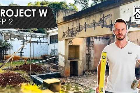 Flipping a Tuscan Disaster – Structural Crack Repairs! (Project W - Ep 2)