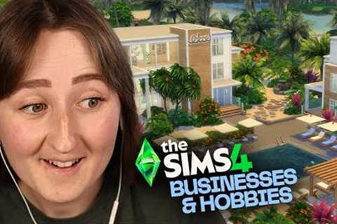 I built a BEACH RESORT with The Sims 4: Businesses & Hobbies