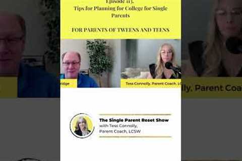 Financial Planning for Single Parents - Start planning for your teen's college finances #singlemom