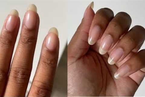 NAIL CARE ROUTINE ✨ long natural nails | at home manicure ~ pamper routine/self-care 💕