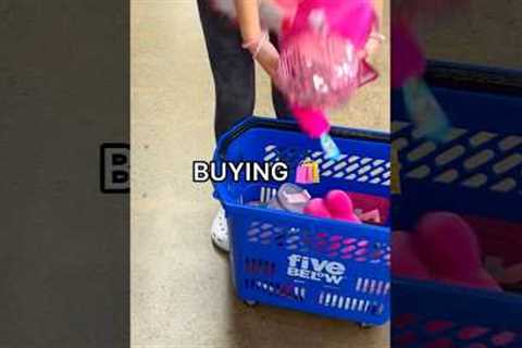 PINK ONLY Shopping Spree at Five Below! 😱💗🎀 *$1 Skincare &amp; Squishmallows*