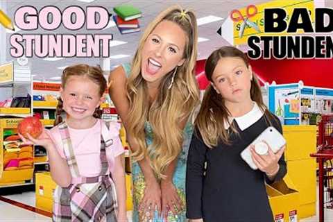GOOD STUDENT 📚✏️ VS BAD STUDENT 😈✂️ TARGET SHOPPING CHALLENGE