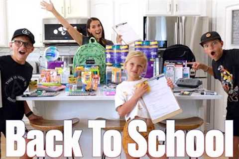 BUYING SCHOOL SUPPLIES FOR 4 KIDS | BACK TO SCHOOL SHOPPING HAUL | BACK TO SCHOOL SUPPLY LISTS
