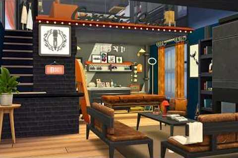 TATTOO ARTIST Loft Apartment (Sims 4 Businesses &amp; Hobbies) 🌆 Sims 4 Build Stop Motion (NO CC)