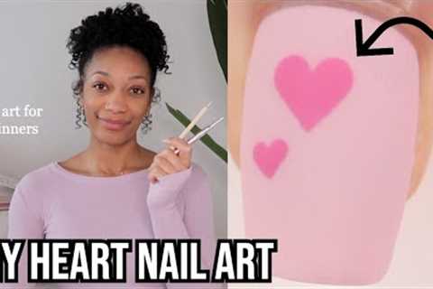 Valentine’s Day nails! How to draw the perfect heart, step by step nail art tutorial for beginners