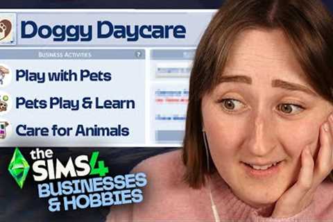 I tried running a *DOGGY DAYCARE* in The Sims 4: Businesses &amp; Hobbies