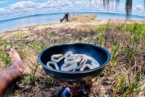 Solo Camping On My Boat | Island Hopping | Catch &amp; Cook
