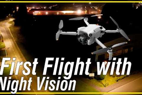First flight at night Mini 4 pro