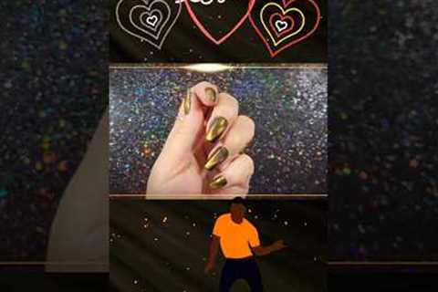 🧡🧡💥💥Copper magnetic aurora nails short #nail #nails #nailart #naildesign #uñas