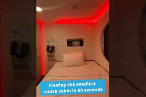 Tour of TINIEST Cruise Cabin (99 square feet!) #cruiseship #travel #cruiselife