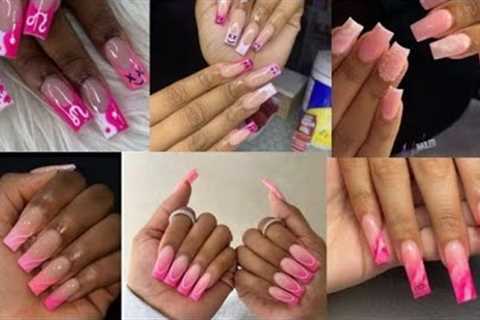 Romantic Acrylic Nails Tutorial!#Acrylicnail#Nailart#frenchnail#manicure