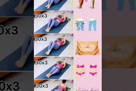 Easy Flat Tummy workout at home -Exercise Weight Loss Exercises At Home Exercises To Lose Belly Fat