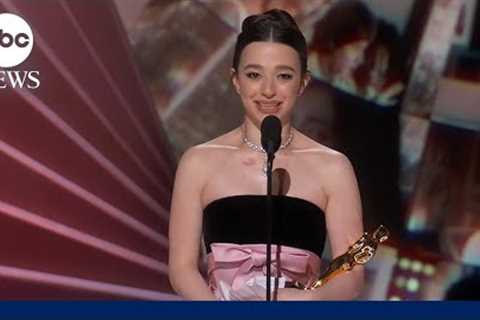 Oscars: 2025: Mikey Madison accepts the award for best actress for her role in 'Anora'