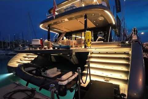 Sunreef 80 ECO Catamaran 2023 - A Walkthrough At Nighttime!