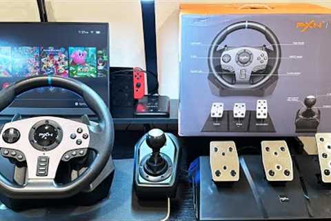 Unboxing and Setup PXN-V9 Racing Wheel | Nintendo Switch | Gameplay