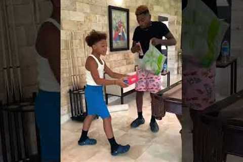 Surprised My Lil Brother With A Nintendo Switch 😱🎮 #shorts