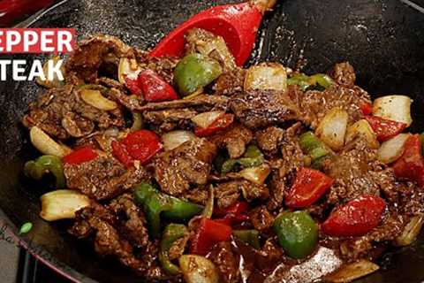 Easy way to make  the tastiest Pepper Steak recipe for your family  -  cooking stir fry