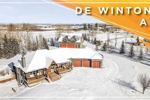 Alberta Real Estate Property Aerial Production - 53 Bridle Pl, De Winton