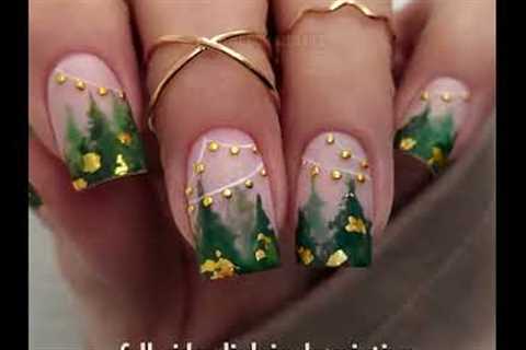 Winter stylish nail art ! #nailart #tutorial #nails #shorts