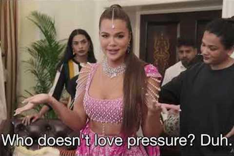 Kim and Khloe get Ready for The Ambani’s wedding reception | The Kardashians s06 E06