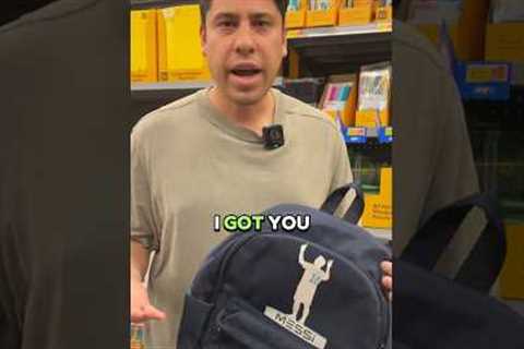 Cheap dad buying school supplies #backtoschool #walmart #parenting
