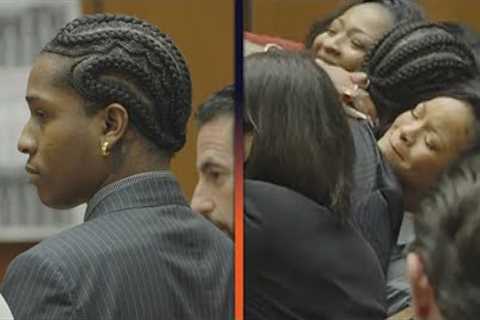 Watch A$AP Rocky Hug CRYING Rihanna After NOT GUILTY Verdict