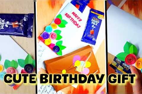 How to make birthday card for BF|Chocolate gift idea|#birthday #gift