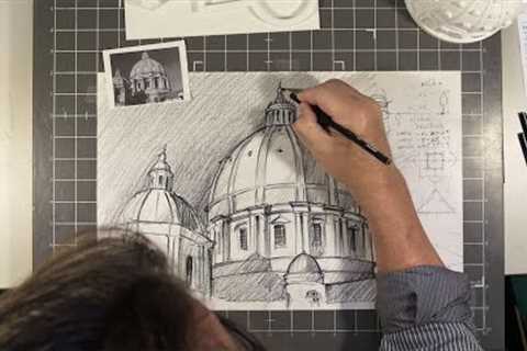Sketch St. Peter’s Basilica with Professor Mark Keane