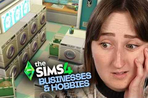 I built a *LAUNDROMAT* in The Sims 4: Businesses &amp; Hobbies