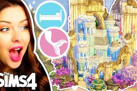 I Built a MERMAID HOTEL with The Sims 4 Businesses and Hobbies
