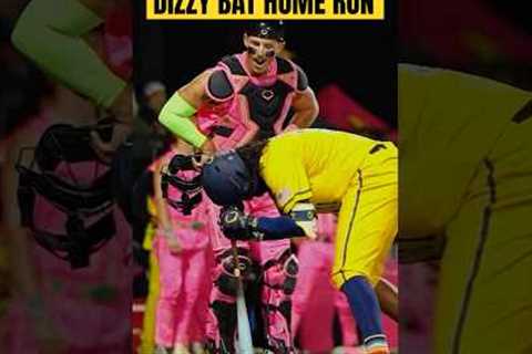 Dizzy bat home run #shorts #baseball #homerun #savannahbananas #dancing #dizzybat #mlb